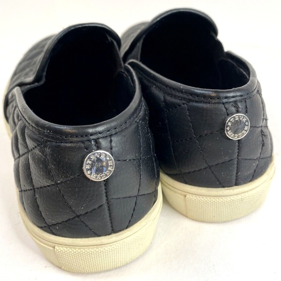 Steve Madden Women's Ecentrcq Quilted Slip On Sneakers‎  Black Shoes Size 8.5M - Picture 4 of 7